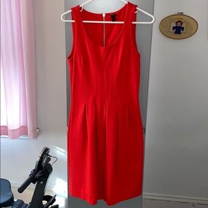 Beautiful bright red JCrew Dress